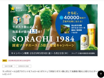 SORACHI 1984 4̥ѥåꥸʥǥTġꥸʥǥT