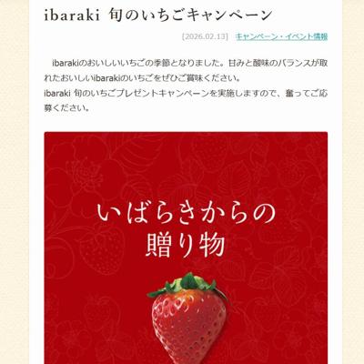 ibaraki 旬のいちごキャンペーンの詳細