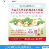 8月31日は野菜の日 #おうちサラダ教えてくだ菜 キャンペーン X限定キャンペーンの概要