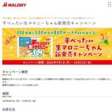 平べったい生マロニーちゃん新発売キャンペーンの概要