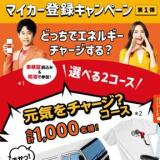 ENEOS公式アプリ マイカー登録キャンペーン第1弾の概要