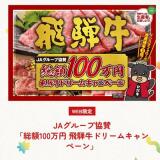 総額100万円 飛騨牛ドリームキャンペーンの概要