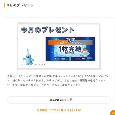 かんたん応募サービス限定プレゼントの詳細