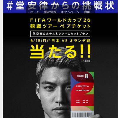 FIFAワールドカップ観戦ツアーチケットが当たる! キャンペーンの詳細