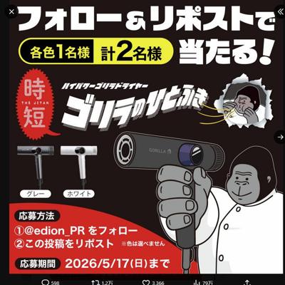 フォロー&リポストで当たる!の詳細
