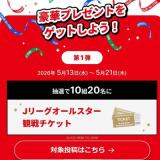 Jリーグオールスター観戦チケットプレゼントキャンペーンの概要
