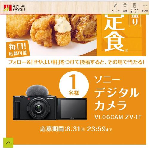 『熱盛定食』発売記念キャンペーンの詳細
