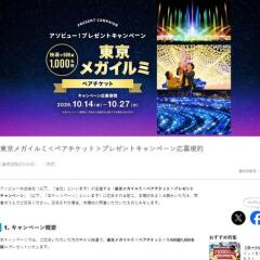ペアチケットが抽選で当たる限定キャンペーンの概要
